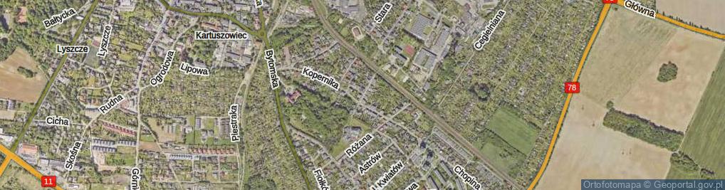 Zdjęcie satelitarne Dąbrowskiego Henryka, gen. ul.